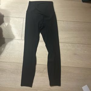 Black lululemon align leggings (ribbed)